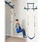 Gym1 2-Piece Doorway Swing Set Includes Sensory Swing for Kids, Indoor Pull Up Bar for Adults for Indoor Fun & Fitness, Holds Up to 300 Lbs, Blue